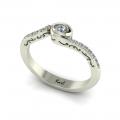 Broken diamond engagement ring