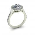 Lace-up diamond ring