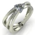 Trillion diamond ring