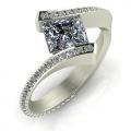 Princess cut diamond ring