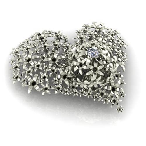 Hyacinth heart pendant Hyacinth heart pendant