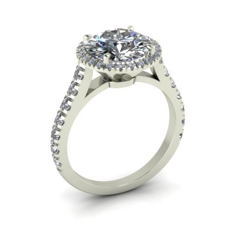 Lace-up diamond ring