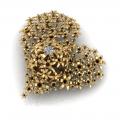 Hyacinth heart pendant