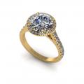 Lace-up diamond ring