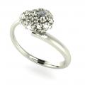 Hyacinth head diamond ring