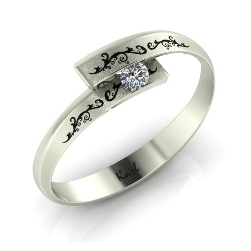 Color Engagement Ring