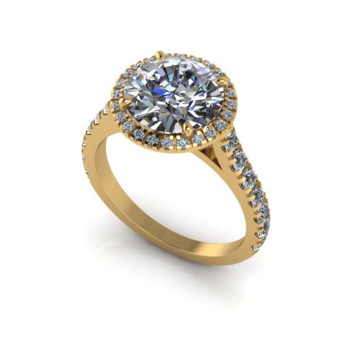 Lace-up diamond ring